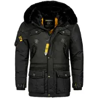 Geographical Norway warme Herren Winter Jacke Parka Outdoor ACORE Steppjacke Anorak Winter Jacke Wintermantel Mantel