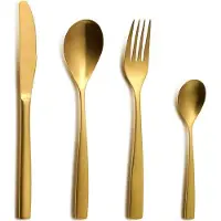 Comas Besteck-Set BARCELONA GOLD 24 Teile Edelstahl 18/10 - 3 mm / PVD-Beschichtung / Gold-Finish
