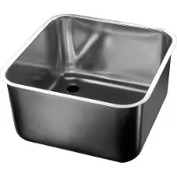 Chefgastro Gastro-Edelstahl-Spülbecken, AISI 304 HxBxT 20x45x45cm