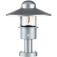 Elstead Lighting Elstead Klampenborg Außen-Stehleuchte Sensor E27 32cm Silber IP44