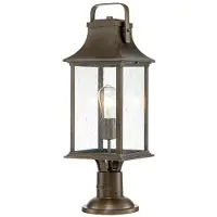 Elstead Lighting Elstead Grant Außen-Stehleuchte E27 Brünierte Bronze Klar IP44