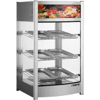 Saro FINN, Edelstahl, Edelstahl, 3 Regale, Chrom, 460 mm, 448 mm