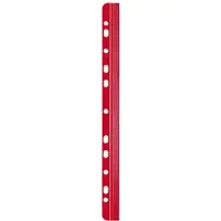 HP Klemmschiene A4, rot, für ca. 30 Blatt, mit Abheftleiste, 25 Stück