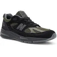 New Balance Stone Island x 991v2 Black / Olive, Größe 42,5