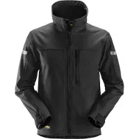 Snickers Workwear Allroundwork, Softshell-Jacke, Schwarz - Schwarz (0404), XXXL