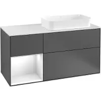 Villeroy & Boch V&B Waschtischunterschrank FINION 1200x603x501 Abdpl bl Reg Peony/anth ma