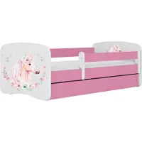 Kocot Kids Kinderbett Babydreams Pferd mit Schublade 160x80 cm ohne Matratze in rosa