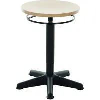 Stier Arbeitshocker mit Gleitern Sitzhöhe 440-630mm Buche natur