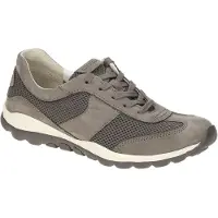 Gabor 06.966 Damenschuhe - bequeme Schnür- Halbschuhe grau Freizeit NEU