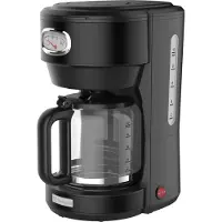 WESTINGHOUSE Retro Wasserkocher + Kaffeemaschine - Kaffeefilter - Schwarz