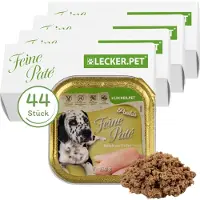 Lyra Lecker.Pet Paula's Feine Paté Reich an Huhn Hundefutter Nassfutter Vollnahrung 6,6 kg Nicht relevant