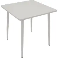 Degamo Bistrotisch Gartentisch Tisch DENVER 70x70cm, Metall weiß