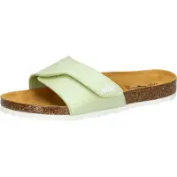 Lico Pantolette Bioline Clea Gr. 39 mit Klettverschluss, dämpfendem Kork-Kautschuk-Fußbett und leichter EVA-Sohle