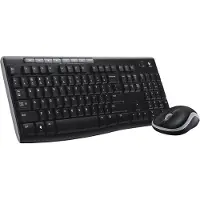 Logitech MK270, Volle Größe (100%), Kabellos, RF Wireless, QWERTZ, Schwarz, Maus enthalten