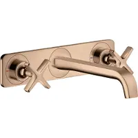 Hansgrohe Fertigset Axor Citterio E UP-3-Loch-Waschtischarmatur, A 220mm, Pl., pol. r gol