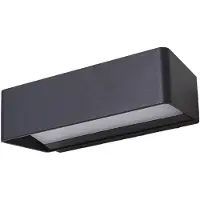 LUCANDE LED-Außenwandleuchte Midvig, 25 cm, anthrazit, IP65