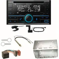 Kenwood DPX-7300DAB Bluetooth DAB Einbauset für Golf 4 Passat 3B 3BG Lupo