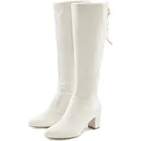 LASCANA Schlupfstiefel Schlupfboots, Slouchy Boots, Slip-On, creme Größe 38