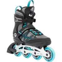 K2 ALEXIS 80 ALU Inline Skates Damen grau - cyan Größe EU: 40.5