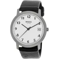 Boccia 3617-01 Titan-Damenuhr mit Lederband