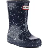 Hunter Gummistiefel Little Kids First Classic Giant Glitter Valtameri Blue-Schuhgröße 23