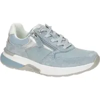 Gabor ROLLINGSOFT Damenschuhe - bequeme Schnür- Halbschuhe blau NEU