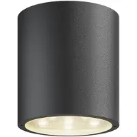 LUCANDE LED Außendeckenleuchte MERET , schwarz, Aluminium, Modern, LED Deckenleuchten