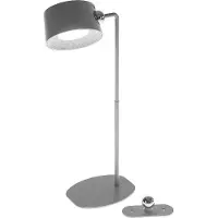Werner LED Akku Tischlampe Wandlampe kabellos Grau