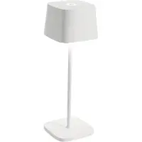 Zafferano Ofelia Mini Tischlampe - Aufladbare LED Außenlampe - 30 cm - Weiß