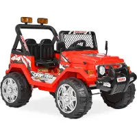 HECHT 53185 Kinder Elektroauto mit Fernbedienung | 2 x 45 W Motor | 6,8 km/h | bis 30 kg | Radio AUX USB