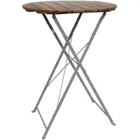 Linder Exclusiv GmbH Biergartentisch Stehtisch Gartentisch Biergarten Tisch Akazienholz klappbar
