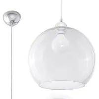 Sollux Hängeleuchte BALL transparent 1xE27 15W Stahl/Glas 120x30x30cm