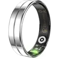 Felixx SR11 Smartring Silber Gr.9, Edelstahl, BT5.3, HR/SpO2