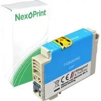 NexoPrint Druckerpatrone kompatibel zu Epson C13T128240 cyan Stylus SX130, Epson Stylus SX230, Epson Stylus SX235W, Epson Stylus SX430W