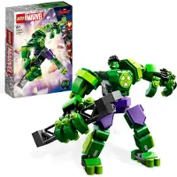 LEGO 76241 Marvel Hulk Mech, Action-Figur des Avengers Superhelden, sammelbares Spielzeug zum Bauen für Jungen und Mädchen ab 6 Jahren
