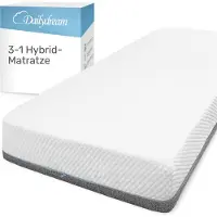 Nivion Hybrid-Matratze 3in1 mit Taschenfederkern, Kaltschaum und Memory Schaum - 140x200x26cm