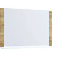 VCM Badspiegel | Hängespiegel mit Ablage | modernes Design | Maße ca. H. 55 x B. 80 x T. 17 cm | Wandspiegel – Lendas