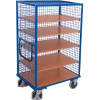 Cordes Etagenwagen mit 1 festen und 4 variablen Böden + EasySTOP Typ L