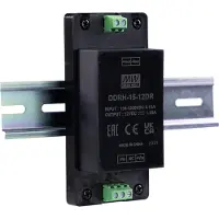 MEAN WELL MEANWELL DDRH-15-24DR DC-DC-Wandler geregelt 24V 0,625A Hutschiene 4.000V