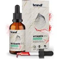 Brandl B12 Vitamin hochdosiert mit 3 Aktivformen | Vitamin B12 Tropfen | B 12 Vegan & alkoholfrei