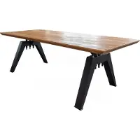 KAWOLA Esstisch REY Akazie massiv Schweizer Kante 220x100cm