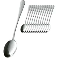 Esmeyer Menülöffel "Sylvia" 12er Set aus Chrom Edelstahl