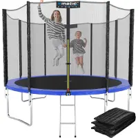 Kinetic Sand Trampolin Outdoor 'Salto Plus' Ø 183/244/305/366/400/430/490 cm - Komplett-Set für Kinder, bis zu 160kg