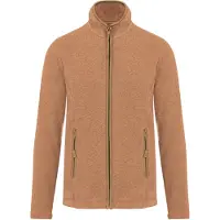 Kariban Damen Fleece Jacke Micro Fleecejacke Windjacke Winterjacke, Größe:2XL, Farbe:Camel Heather