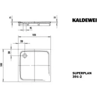 Kaldewei 447048042670 DW SUPERPLAN mit Wannenträger