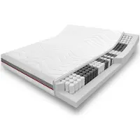 Sleezzze 7 Zonen ergonomische Taschenfederkernmatratze Sleezzz Premium 160 x 200 cm, Höhe 23 cm, Härtegrad H2/H3