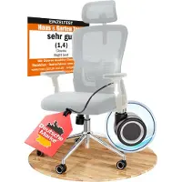 CLOUVOU BrightSeat Creme-Weiß Bürostuhl, ergonomischer Schreibtischstuhl, Chefsessel, Gaming Stuhl, Drehstuhl 150 kg - individuell einstellbar