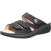 Finn Comfort 02640-723393 Grenada - Damen Pantolette - Black, Größe:37 EU