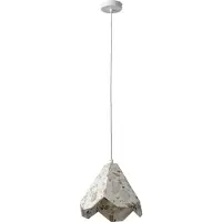 Osram Decor Gleam Pendelleuchte Flower E27 Weiß, Terrazzo, Metall, hochwertige Optik, für Wohn- und Esszimmer
