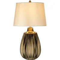 Elstead Lighting Zeitgenössische Schreibtischlampe Newham Keramik Bronze Weiß 1 Licht E27